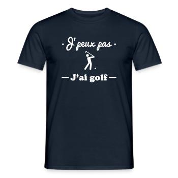 J'peux pas j'ai golf - Golfeur - T-shirt homme - marine - Devant - AI Model Male 178 light (178cm)