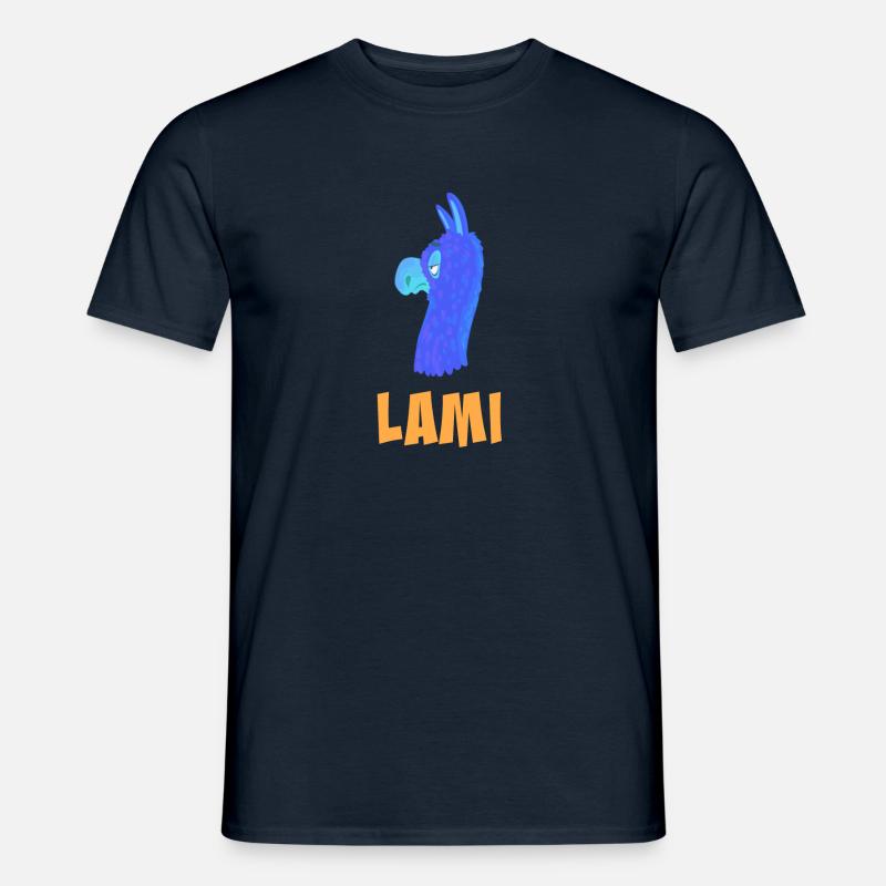 Lami das Lama - Männer T-Shirt - Navy
