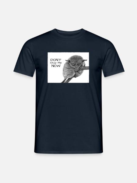 Maki, Tarsier, Koboldmaki, lustiger Spruch - Männer T-Shirt - Navy