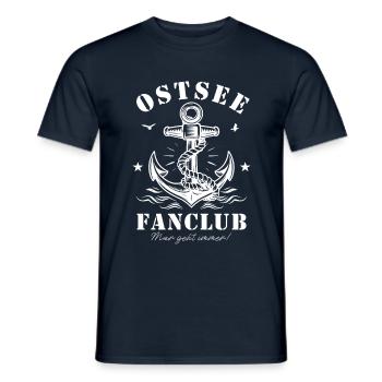 Ostsee Fanclub Geschenkidee Für Ostseeliebhaber - Männer T-Shirt - Navy - Vorne - AI Model Male 178 light (178cm)