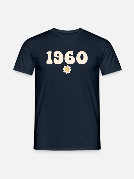 1960 - Geschenk geboren 1960 - Männer T-Shirt - Navy