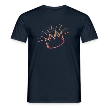 Krone - Männer T-Shirt - Navy - Vorne - AI Model Male 178 light (178cm)