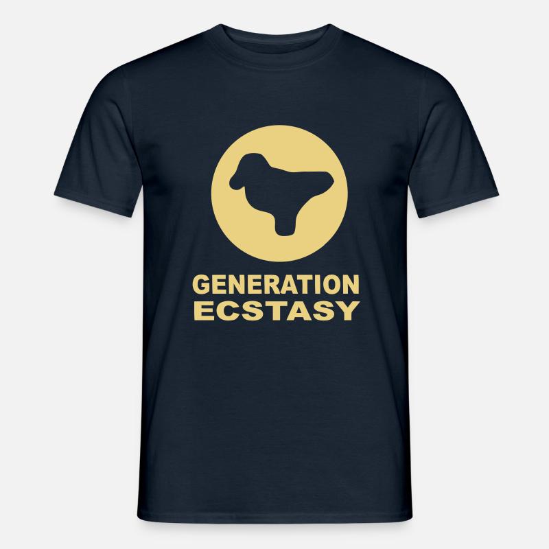 Generation Ecstasy-Pille mit einer Taube - Männer T-Shirt - Navy