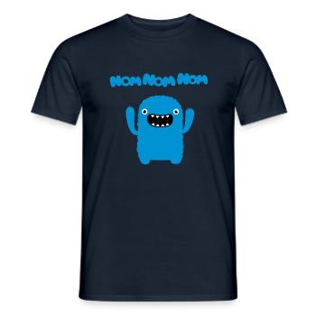 Om nom nom nom - Männer T-Shirt - Navy - Vorne - AI Model Male 178 light (178cm)