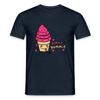 yummie yummie - Männer T-Shirt - Navy - Vorne - AI Model Male 178 light (178cm)