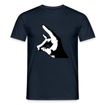 Silent Fox - Men's T-Shirt - navy - Front - AI Model Male 178 light (178cm)