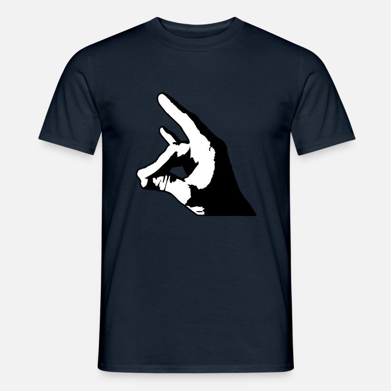 Schweigefuchs - Männer T-Shirt - Navy
