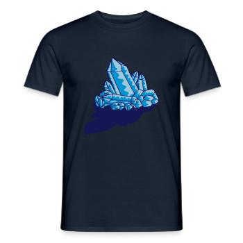 Schatten Kristall Edelstein - Männer T-Shirt - Navy - Vorne - AI Model Male 178 light (178cm)
