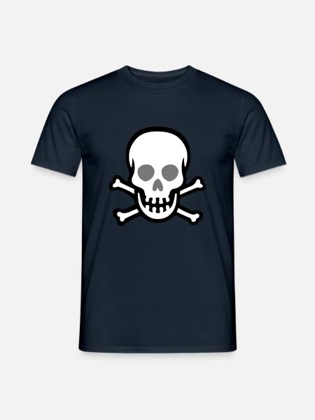 death skull 3 - Men's T-Shirt - navy