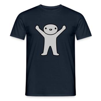 Design de petit homme heureux - T-shirt homme - marine - Devant - AI Model Male 178 light (178cm)