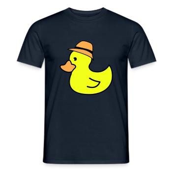 Chapeau de canard - T-shirt homme - marine - Devant - AI Model Male 178 light (178cm)