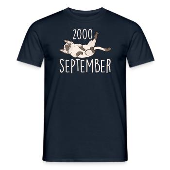 Legend September 2000 Anniversary Gift 2000 - Men's T-Shirt - navy - Front - AI Model Male 178 light (178cm)
