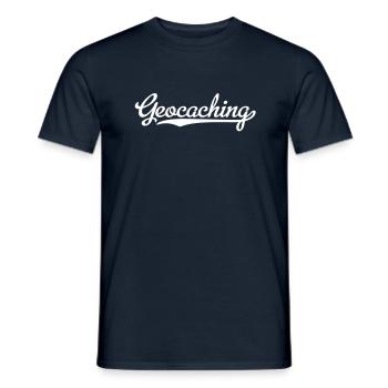 Geocaching - Men's T-Shirt - navy - Front - AI Model Male 178 light (178cm)