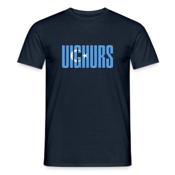 Uighurs Uiguren - Männer T-Shirt - Navy - Vorne - AI Model Male 178 light (178cm)