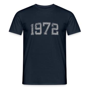 1972 vintage - Men's T-Shirt - navy - Front - AI Model Male 178 light (178cm)
