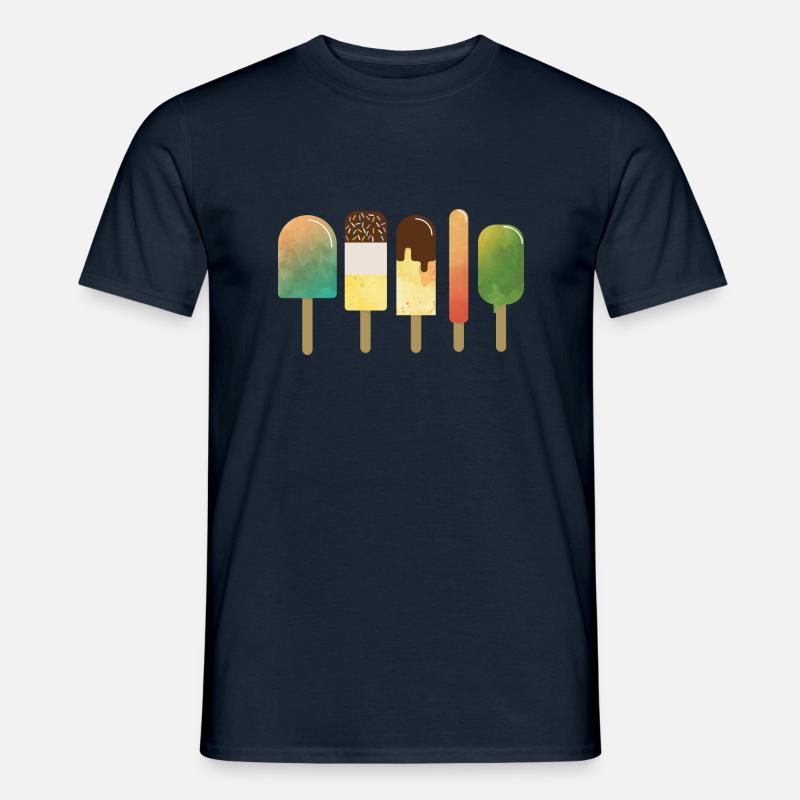Eiscreme, Eiskrem - Männer T-Shirt - Navy