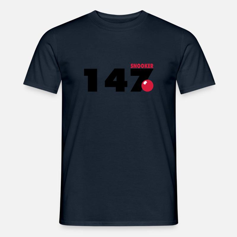147 Snooker - Männer T-Shirt - Navy