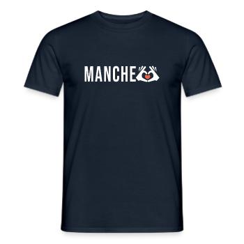 Manche j aime la Manche cadeau humour homme femme - T-shirt homme - marine - Devant - AI Model Male 178 light (178cm)