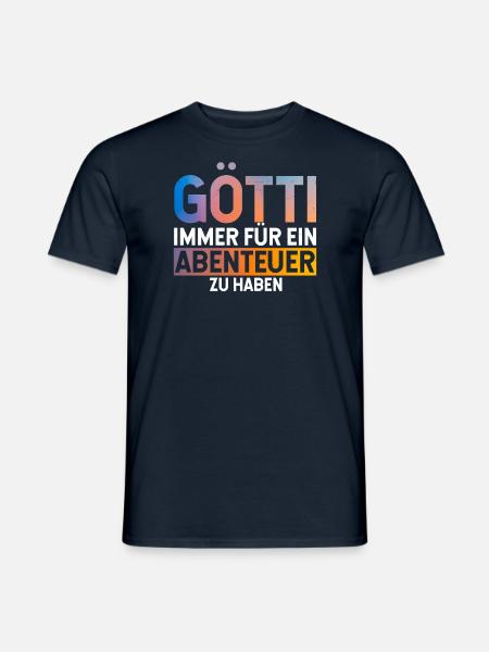 Götti Spruch - Männer T-Shirt - Navy