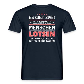 Cadeau Pilotes - Deux Types de... Concevoir - T-shirt homme - marine - Devant - AI Model Male 178 light (178cm)
