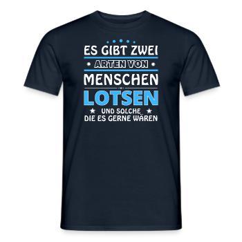 Lotsen Geschenk - zwei Arten von... Design - Männer T-Shirt - Navy - Vorne - AI Model Male 178 light (178cm)