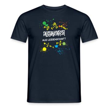 Physiklehrer aus Leidenschaft Beruf Physiker Lehre - Männer T-Shirt - Navy - Vorne - AI Model Male 178 light (178cm)