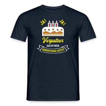 Verputzer Geburtstag Geburtstagsgeschenk Handwerk - Männer T-Shirt - Navy - Vorne - AI Model Male 178 light (178cm)