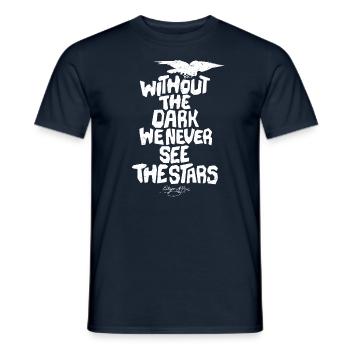Citation D'Edgar Allan Poe, Visuel De Littérature - T-shirt homme - marine - Devant - AI Model Male 178 light (178cm)