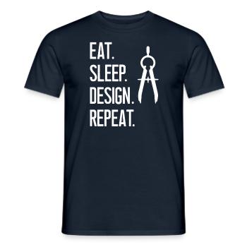 Architektur Design Architects Designer Architekten - Männer T-Shirt - Navy - Vorne - AI Model Male 178 light (178cm)