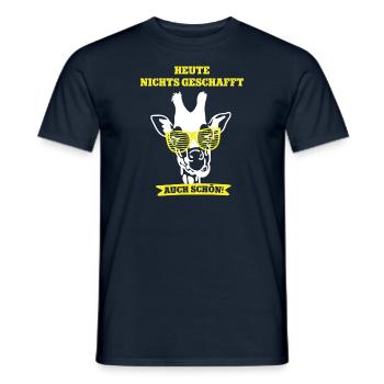 Heute Nichts Geschafft Faul Sein Chillen Relaxen - Männer T-Shirt - Navy - Vorne - AI Model Male 178 light (178cm)