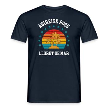 Abireise Lloret de Mar 2025 Abifahrt Klassenreise - Männer T-Shirt - Navy - Vorne - AI Model Male 178 light (178cm)