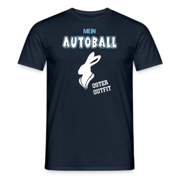 Autoball Oster Outfit Autoballspieler Ostern - Männer T-Shirt - Navy - Vorne - AI Model Male 178 light (178cm)