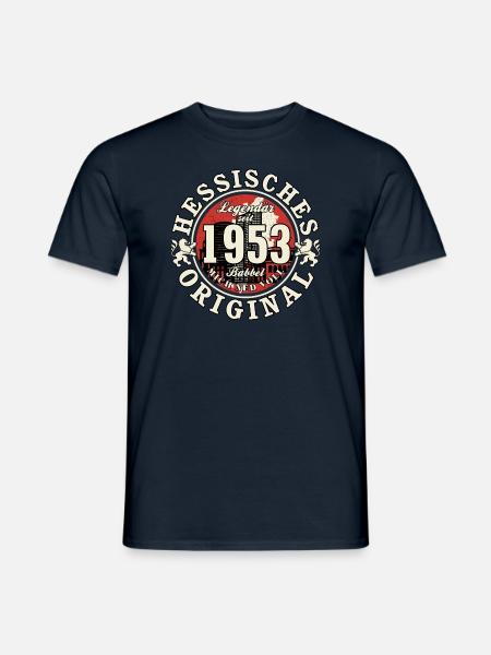70. Geburtstag 2023 Hessisches Original Geschenk - Männer T-Shirt - Navy