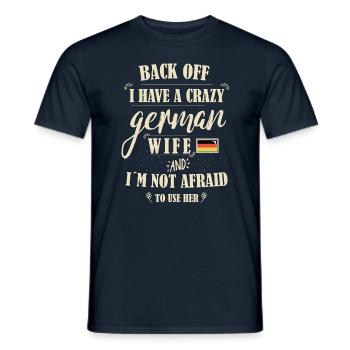 German Wife - Männer T-Shirt - Navy - Vorne - AI Model Male 178 light (178cm)