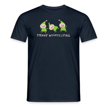 Elves Christmas (b) - Men's T-Shirt - navy - Front - AI Model Male 178 light (178cm)