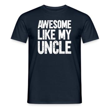Brilliant as my uncle - Men's T-Shirt - navy - Front - AI Model Male 178 light (178cm)