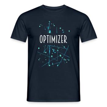 OPTIMIZER D54 25 - Men's T-Shirt - navy - Front - AI Model Male 178 light (178cm)