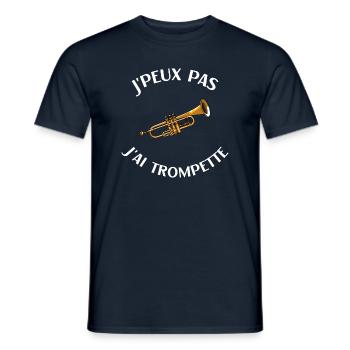 Trompette humour trompettiste homme femme - T-shirt homme - marine - Devant - AI Model Male 178 light (178cm)