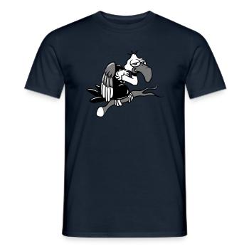 vautour maladroit humoristique drôle - T-shirt homme - marine - Devant - AI Model Male 178 light (178cm)