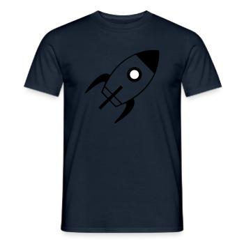 spaceship - Männer T-Shirt - Navy - Vorne - AI Model Male 178 light (178cm)
