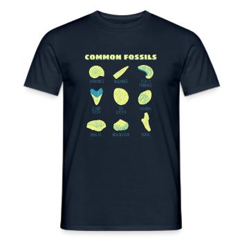 Fossils Collection Gift Fossil Hunters - Men's T-Shirt - navy - Front - AI Model Male 178 light (178cm)
