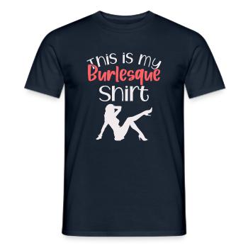 Lustiger Burlesque Burlesque - Männer T-Shirt - Navy - Vorne - AI Model Male 178 light (178cm)