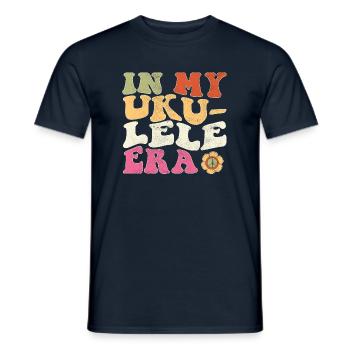 In my Ukulele Era - Men's T-Shirt - navy - Front - AI Model Male 178 light (178cm)