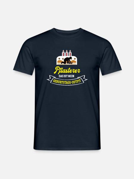 Pflasterer Geburtstag Geburtstagsgeschenk Handwerk - Männer T-Shirt - Navy