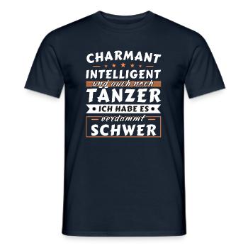 Charmant und intelligent - Tänzer Edition - Männer T-Shirt - Navy - Vorne - AI Model Male 178 light (178cm)
