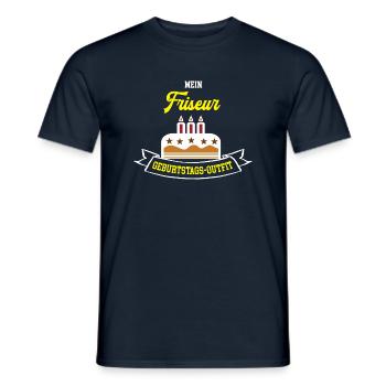 Friseur Geburtstag Geburtstagsgeschenk Friseure - Männer T-Shirt - Navy - Vorne - AI Model Male 178 light (178cm)