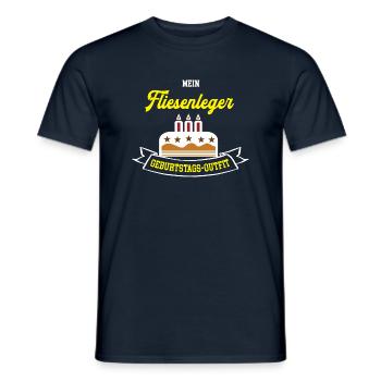 Fliesenleger Geburtstag Geburtstagsgeschenk Azubi - Männer T-Shirt - Navy - Vorne - AI Model Male 178 light (178cm)