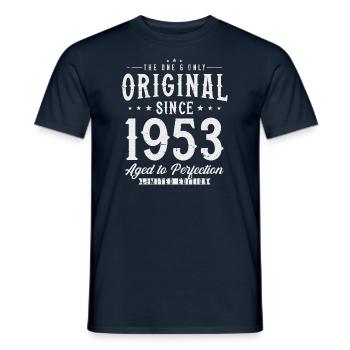Original 1953 vintage vintage retro birthday - Men's T-Shirt - navy - Front - AI Model Male 178 light (178cm)