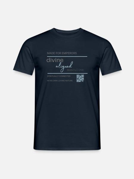 Divine aligned masculine - Männer T-Shirt - Navy