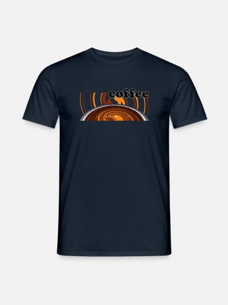 Kaffee, das dufte Getränk. - Männer T-Shirt - Navy